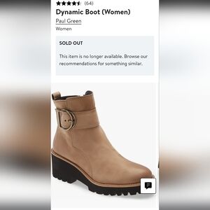 Paul Green Tan Ankle Booties with Buckle